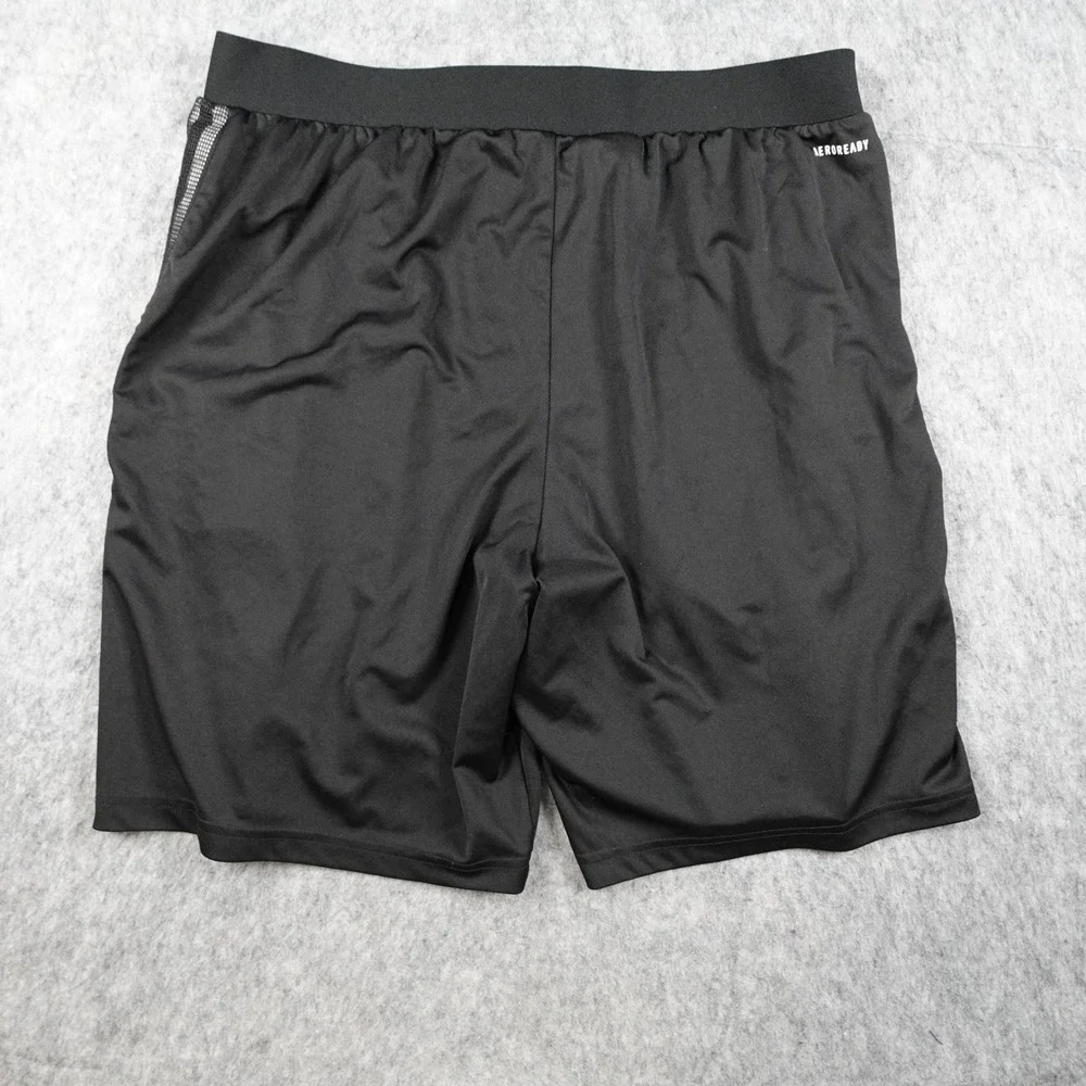 Adidas Shorts Men Extra Large Black Primegreen Soccer Athletic Striped GN2157